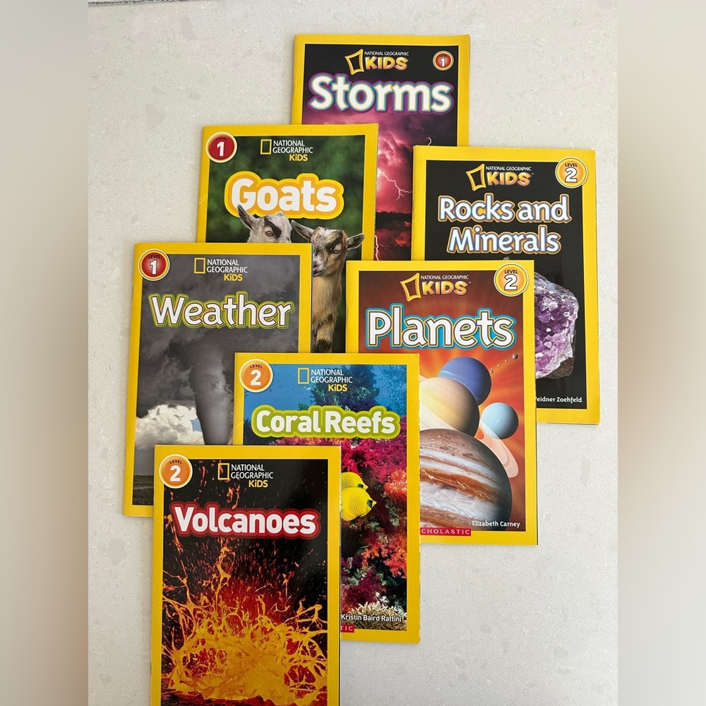 Lot of 7 National Geographic Kids Books